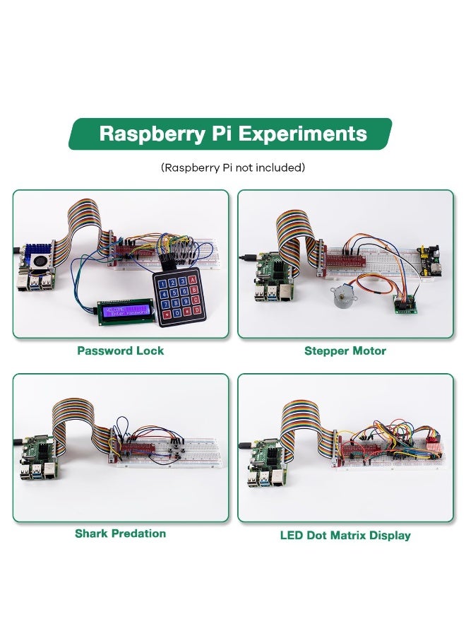 WALALLA Super Starter Kit for Raspberry Pi 5/4/4B/3B/3B+,Python C Java Scratch,with Tutorial Beginner Kit - Image 5